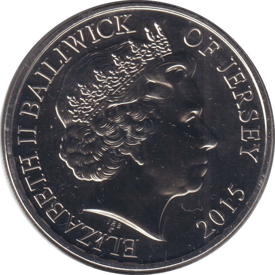 2015 £5 BAILIWICK OF JERSEY - WORLD COINS - Cambridgeshire Coins