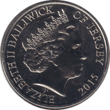2015 £5 BAILIWICK OF JERSEY - WORLD COINS - Cambridgeshire Coins