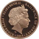 2015 50 PENCE JERSEY - WORLD COINS - Cambridgeshire Coins
