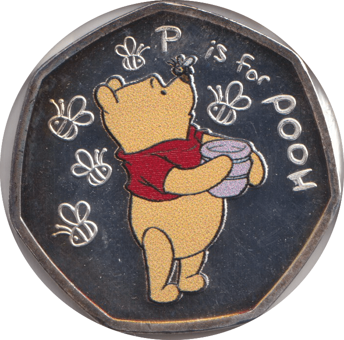 2015 50 PENCE POOH DISNEY - WORLD COINS - Cambridgeshire Coins