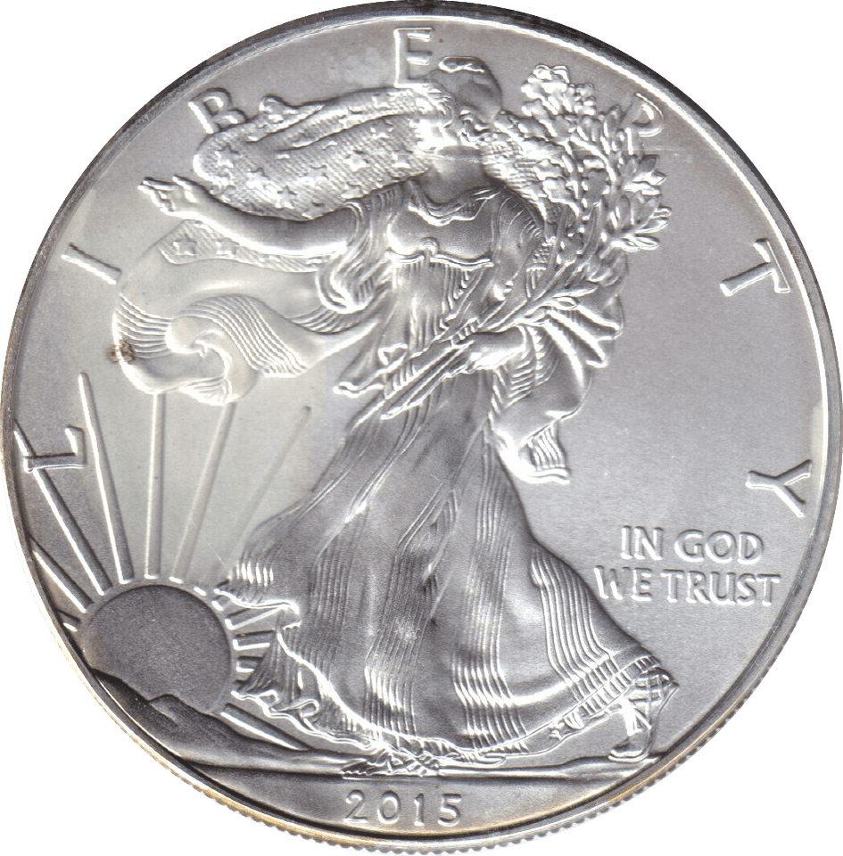 2015 AMERICAN EAGLE SILVER LIBERTY DOLLAR 1 OZ FINE SILVER USA - SILVER WORLD COINS - Cambridgeshire Coins