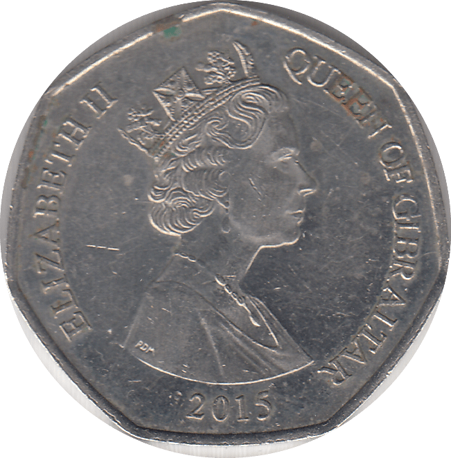 2015 BARBARY MONKEY 50P GIBRALTAR - WORLD COINS - Cambridgeshire Coins