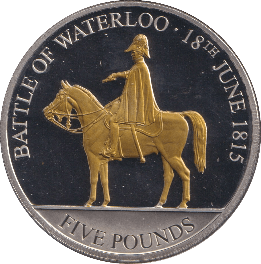 2015 BATTLE OF WATERLOO FIVE POUNDS JERSEY - WORLD COINS - Cambridgeshire Coins