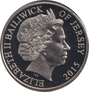 2015 BATTLE OF WATERLOO FIVE POUNDS JERSEY - WORLD COINS - Cambridgeshire Coins