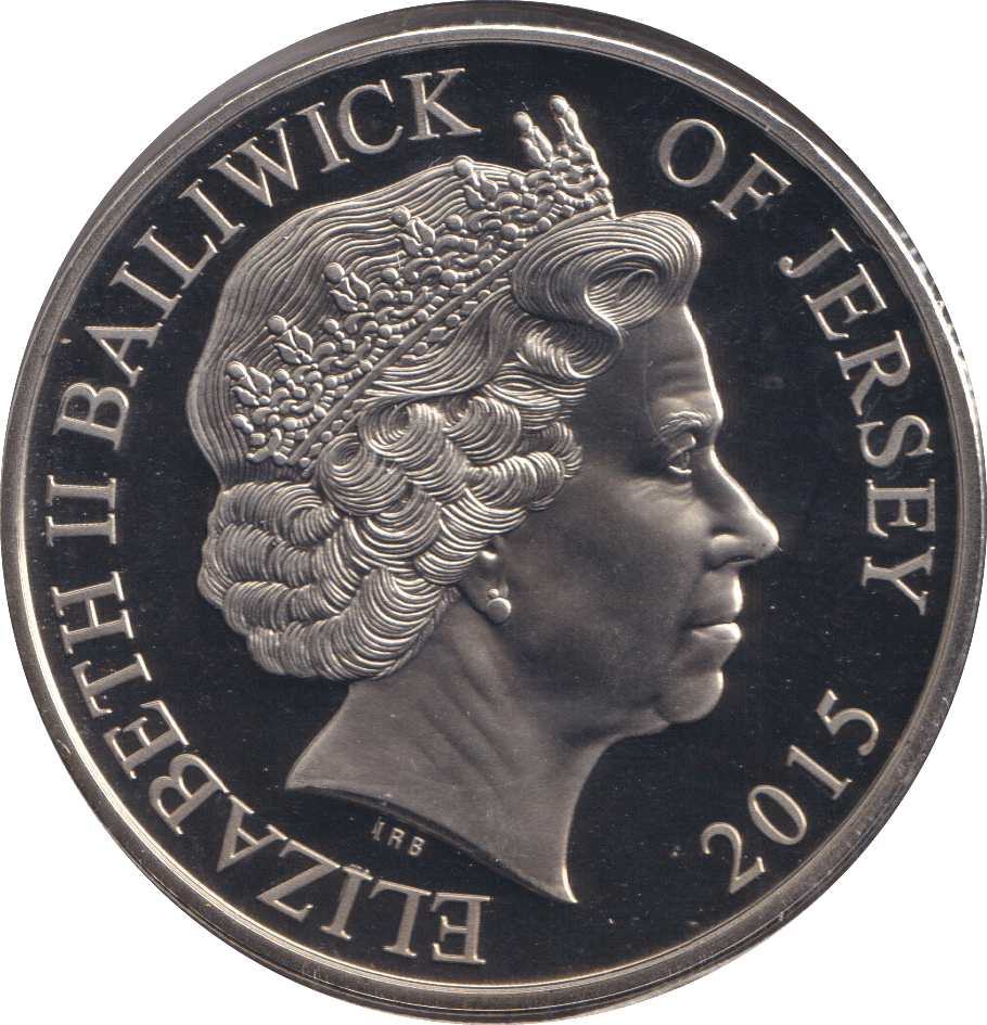 2015 BATTLE OF WATERLOO FIVE POUNDS JERSEY - WORLD COINS - Cambridgeshire Coins