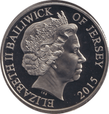 2015 BATTLE OF WATERLOO FIVE POUNDS JERSEY - WORLD COINS - Cambridgeshire Coins