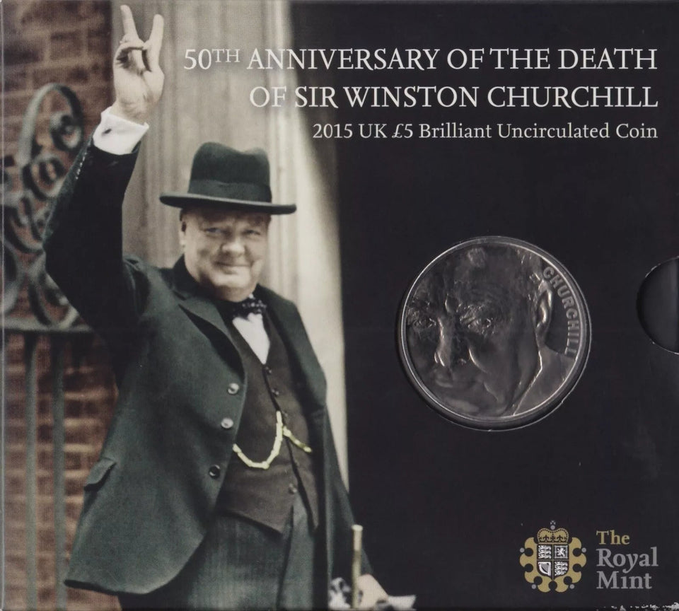 2015 BRILLIANT UNCIRCULATED £5 COIN PRESENTATION PACK SIR WINSTON CHURCHILL - £5 BU PACK - Cambridgeshire Coins