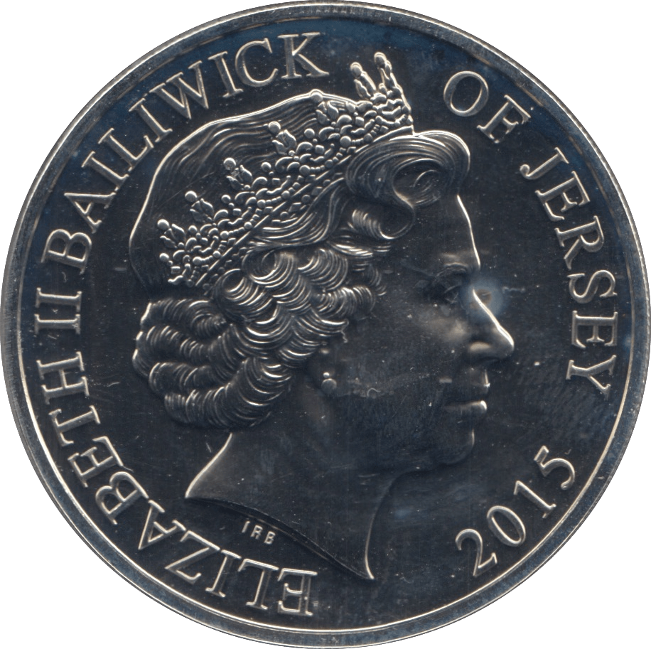 2015 BU JERSEY BATTLE OF WATERLOO COIN FIVE POUNDS - WORLD COINS - Cambridgeshire Coins