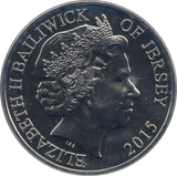 2015 BU JERSEY BATTLE OF WATERLOO COIN FIVE POUNDS - WORLD COINS - Cambridgeshire Coins