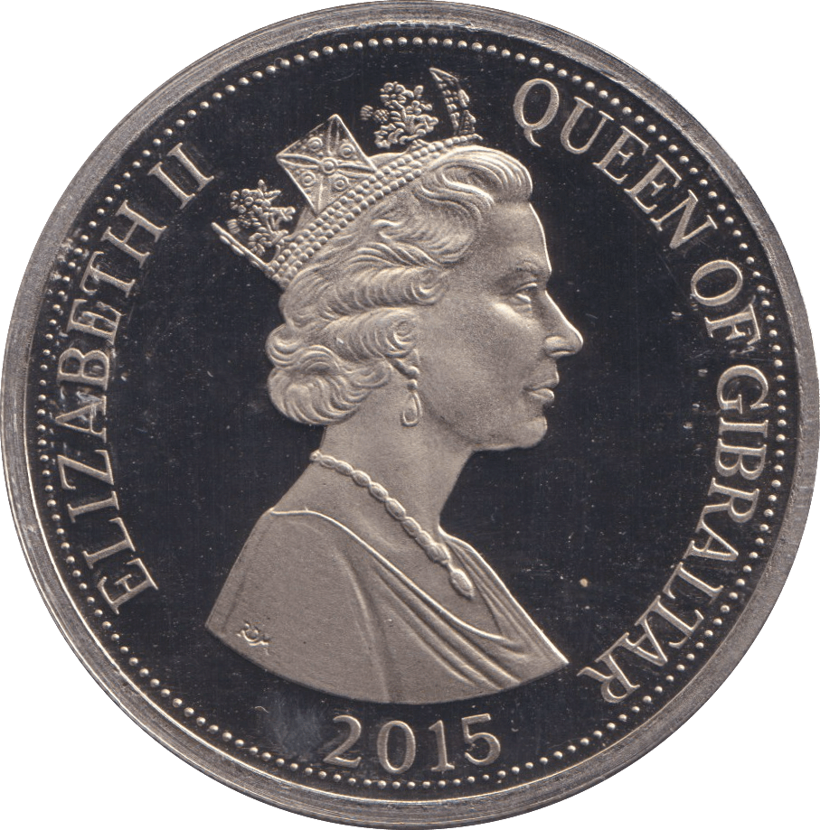 2015 BU ONE CROWN GIBRALTAR - WORLD COINS - Cambridgeshire Coins