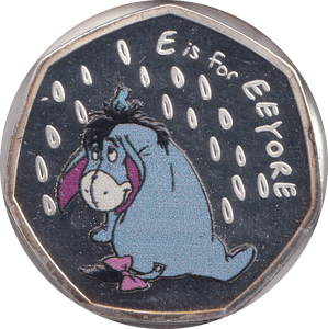 2015 FIFTY PENCE EEYORE DISNEY - WORLD COINS - Cambridgeshire Coins