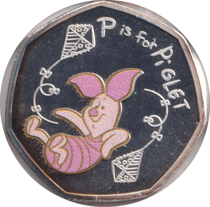 2015 FIFTY PENCE PIGLET DISNEY - WORLD COINS - Cambridgeshire Coins