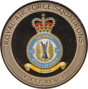 2015 FIFTY PENCE ROYAL AIR FORCE SQUADRONS AIM SURE - WORLD COINS - Cambridgeshire Coins