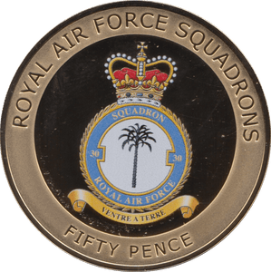 2015 FIFTY PENCE ROYAL AIR FORCE SQUADRONS VENTRE A TERRE - WORLD COINS - Cambridgeshire Coins