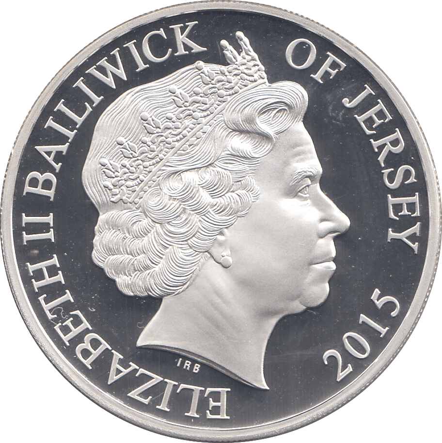 2015 FINE SILVER PROOF FIVE POUNDS THE LONGEST REIGNING MONARCH - WORLD COINS - Cambridgeshire Coins
