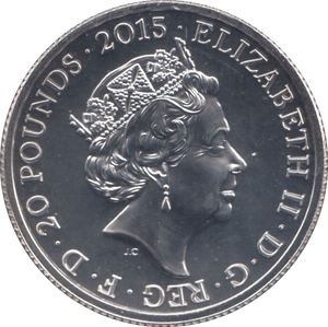 2015 FINE SILVER QUEEN ELIZABETH THE LONGEST REIGN COMMEMORATIVE £20 COIN - SILVER WORLD COINS - Cambridgeshire Coins