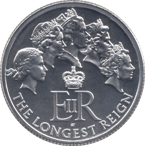 2015 FINE SILVER QUEEN ELIZABETH THE LONGEST REIGN COMMEMORATIVE £20 COIN - SILVER WORLD COINS - Cambridgeshire Coins