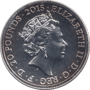 2015 FINE SILVER QUEEN ELIZABETH THE LONGEST REIGN COMMEMORATIVE £20 COIN - SILVER WORLD COINS - Cambridgeshire Coins