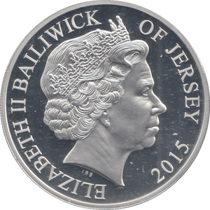 2015 FIVE POUND BAILIWICK OF JERSEY TAILFIN - WORLD COINS - Cambridgeshire Coins