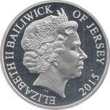 2015 FIVE POUND BAILIWICK OF JERSEY TAILFIN - WORLD COINS - Cambridgeshire Coins