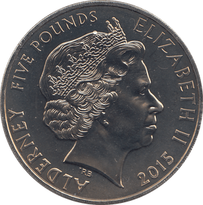 2015 FIVE POUND ( BU ) PAINTING IS A COMPANION - £5 BU - Cambridgeshire Coins