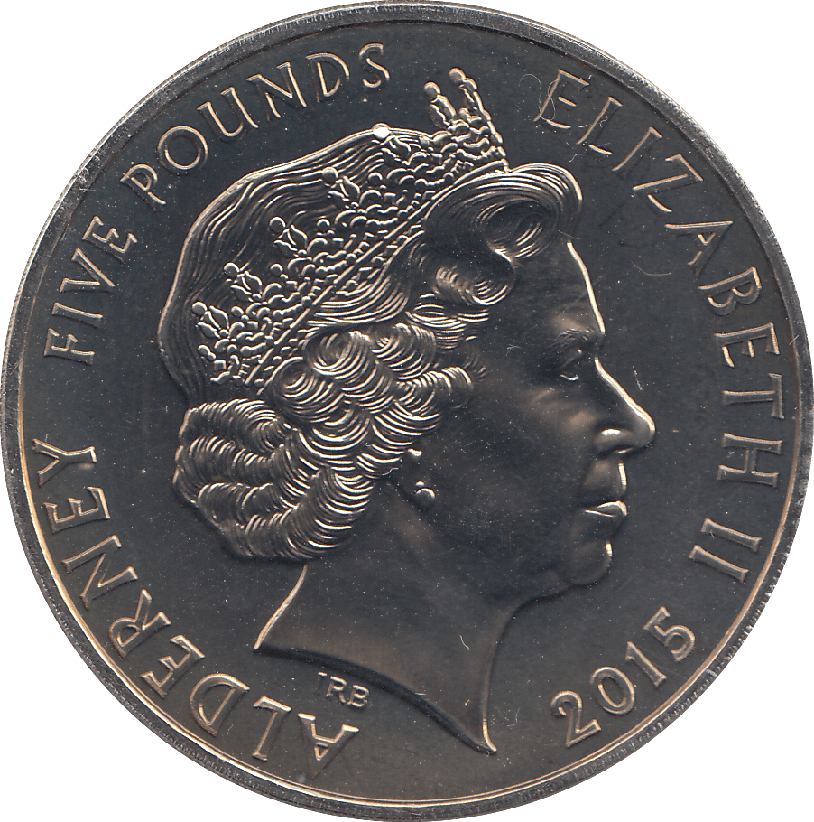 2015 FIVE POUND ( BU ) WE SHALL NEVER SURRENDER - £5 BU - Cambridgeshire Coins