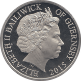 2015 FIVE POUNDS BU BAILIWICK OF GUERNSEY - WORLD COINS - Cambridgeshire Coins