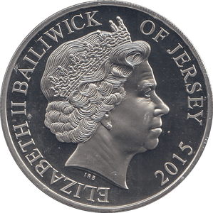 2015 FIVE POUNDS BU BAILIWICK OF JERSEY - WORLD COINS - Cambridgeshire Coins