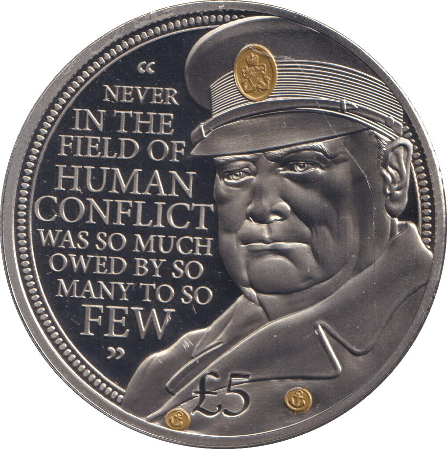 2015 FIVE POUNDS CHURCHILL - WORLD COINS - Cambridgeshire Coins
