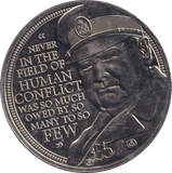2015 FIVE POUNDS CHURCHILL - WORLD COINS - Cambridgeshire Coins