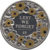 2015 FIVE POUNDS LEST WE FORGET - £5 BU - Cambridgeshire Coins