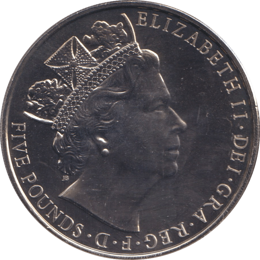 2015 FIVE POUNDS ONE CROWN ( BU ) - SILVER PROOF - Cambridgeshire Coins