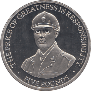 2015 FIVE POUNDS WINSTON CHURCHILL BAILIWICK OF GUERNSEY ( PROOF ) - WORLD COINS - Cambridgeshire Coins