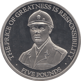 2015 FIVE POUNDS WINSTON CHURCHILL BAILIWICK OF GUERNSEY ( PROOF ) - WORLD COINS - Cambridgeshire Coins
