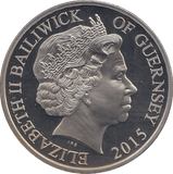 2015 FIVE POUNDS WINSTON CHURCHILL BAILIWICK OF GUERNSEY ( PROOF ) - WORLD COINS - Cambridgeshire Coins