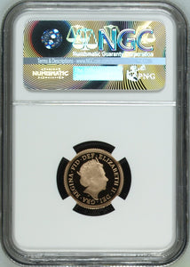 2015 GOLD 1/2 SOVEREIGN ( NGC ) PF 70 ULTRA CAMEO - NGC GOLD HALF SOVEREIGN - Cambridgeshire Coins