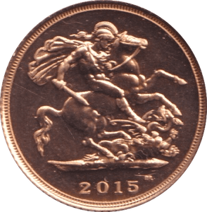 2015 GOLD HALF SOVEREIGN ( BU ) - HALF SOVEREIGN - Cambridgeshire Coins
