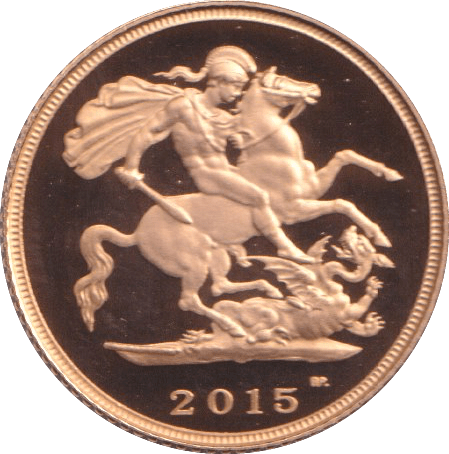 2015 GOLD HALF SOVEREIGN ( PROOF ) - HALF SOVEREIGN - Cambridgeshire Coins