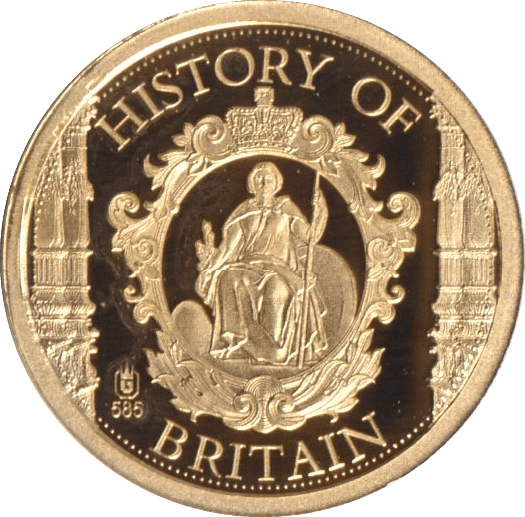 2015 GOLD HISTORY OF BRITAIN 70TH ANNIVERSARY END OF WWII - GOLD WORLD COINS - Cambridgeshire Coins