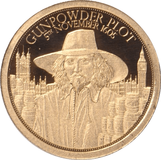 2015 GOLD HISTORY OF BRITAIN GUNPOWDER PLOT - GOLD WORLD COINS - Cambridgeshire Coins