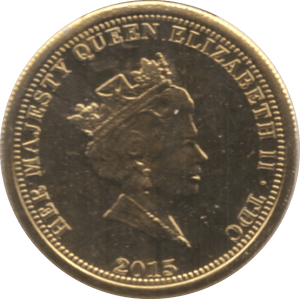 2015 GOLD ONE CROWN TRISTAN DA CUNHA - Gold World Coins - Cambridgeshire Coins