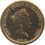 2015 GOLD ONE CROWN TRISTAN DA CUNHA - Gold World Coins - Cambridgeshire Coins