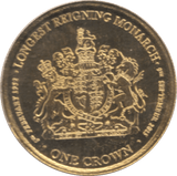 2015 GOLD ONE CROWN TRISTAN DA CUNHA - Gold World Coins - Cambridgeshire Coins