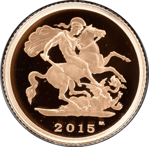 2015 GOLD PROOF HALF SOVEREIGN BOXED - GOLD PROOF HALF SOVEREIGNS - Cambridgeshire Coins