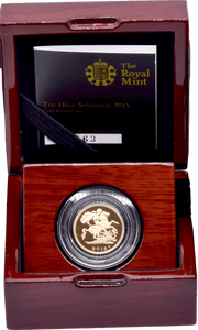 2015 GOLD PROOF HALF SOVEREIGN BOXED - GOLD PROOF HALF SOVEREIGNS - Cambridgeshire Coins