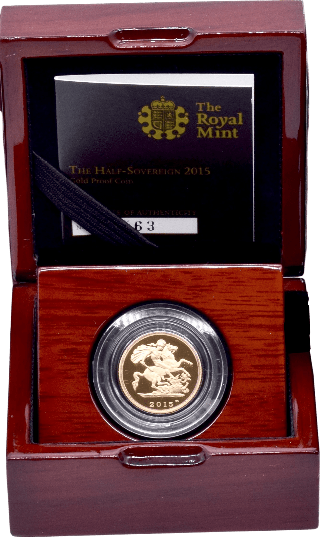 2015 GOLD PROOF HALF SOVEREIGN BOXED - GOLD PROOF HALF SOVEREIGNS - Cambridgeshire Coins