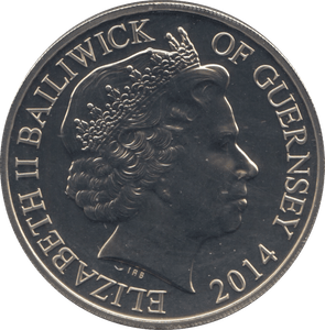 2015 GUERNSEY AT THE GOING DOWN OF THE SUN FIVE POUND COIN (BU) - WORLD COINS - Cambridgeshire Coins