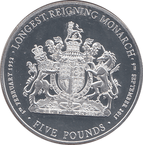 2015 LONGEST REIGNING MONARCH FIVE POUNDS - WORLD COINS - Cambridgeshire Coins
