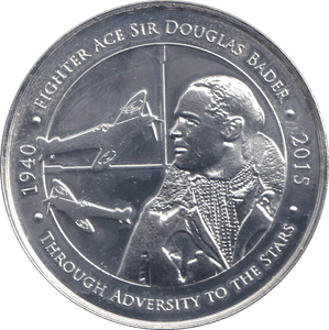2015 MEDALLION BATTLE OF BRITAIN FIGHTER ACE SIR DOUGLAS BADER - WORLD COINS - Cambridgeshire Coins