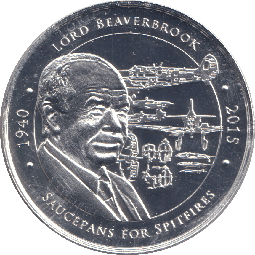 2015 MEDALLION BATTLE OF BRITAIN - LORD BEAVERBROOK - MEDALS & MEDALLIONS - Cambridgeshire Coins